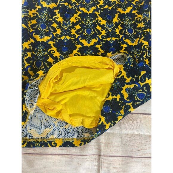 NWT Stitch Fix Brixton Ivy's Women's Yellow Blue Patterned Skirt - 2XL - Picture 10 of 12